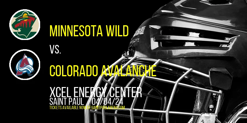 Minnesota Wild vs. Colorado Avalanche at Xcel Energy Center